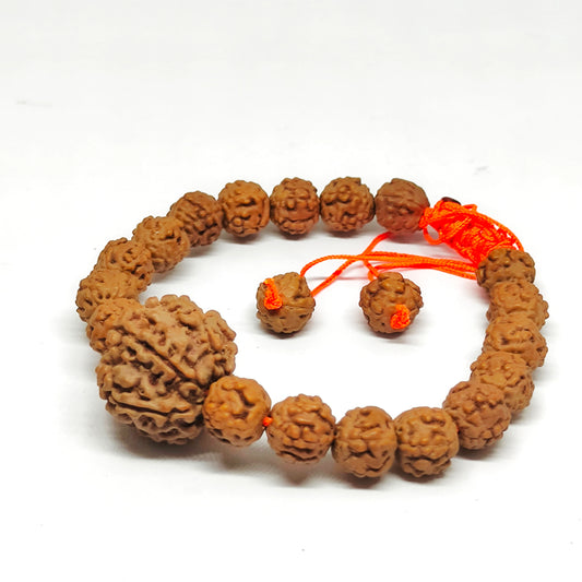 Nepali 4 Mukhi Rudraksha Bracelet With Lab Certificate