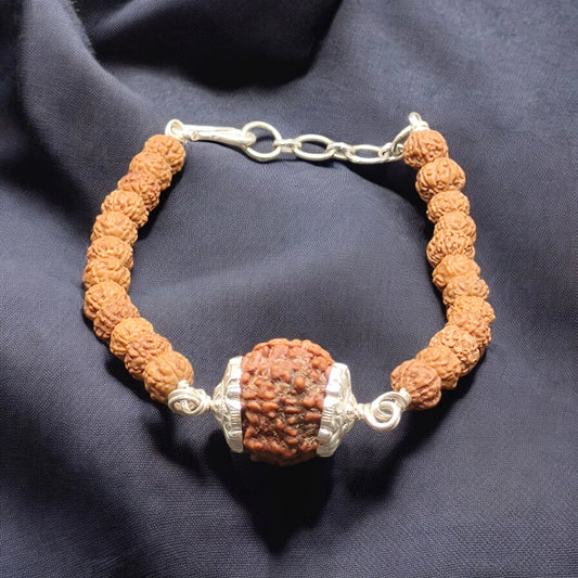 Nepali 6 Mukhi Rudraksha Bracelet