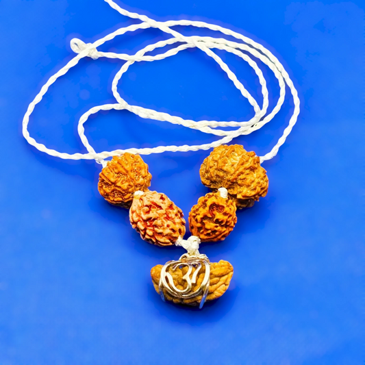 1 2 3 7 8 Rudraksha Kawach in White Thread