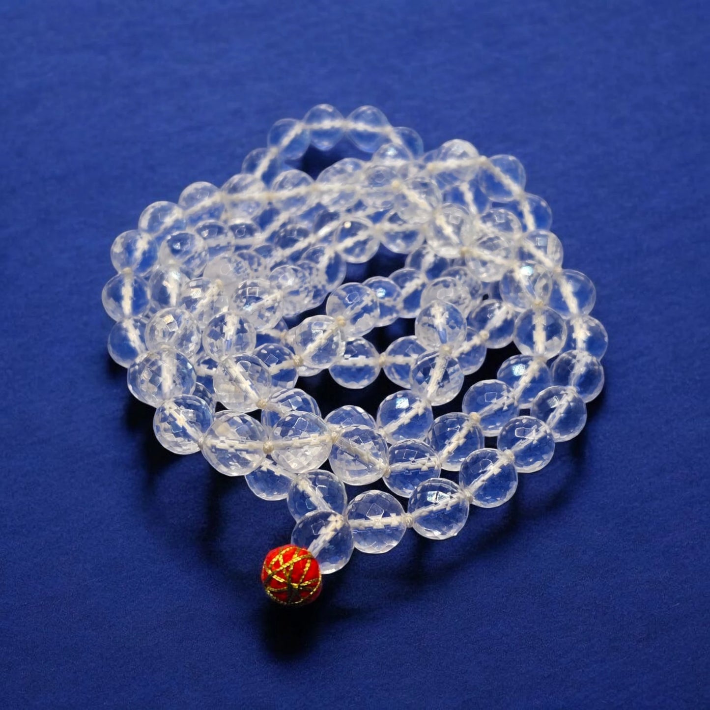 Diamond Cutting sphatik Mala