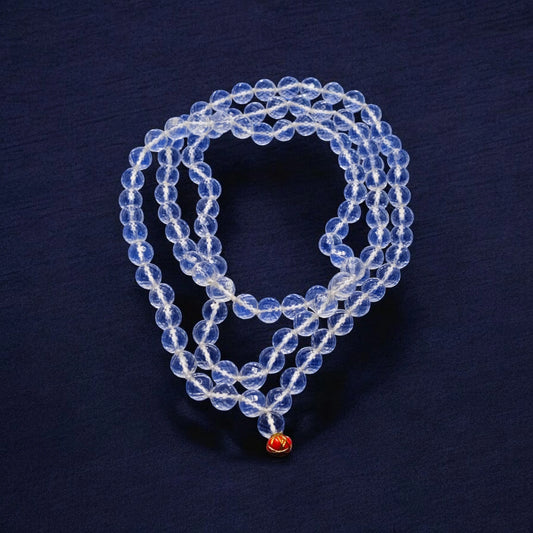 Diamond Cutting sphatik Mala