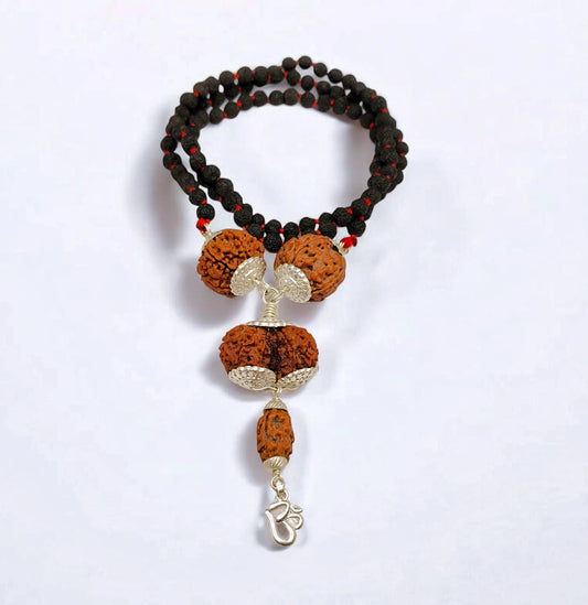 2 5 7 And Gaurishankar Rudraksha Combination Mala