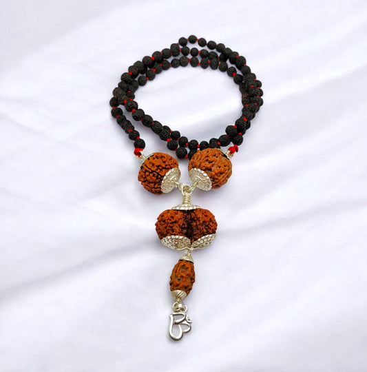 2 5 7 And Gaurishankar Rudraksha Combination Mala
