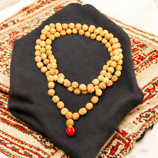 Lab Certified Natural Colour Punchmukhi Rudraksha Mala