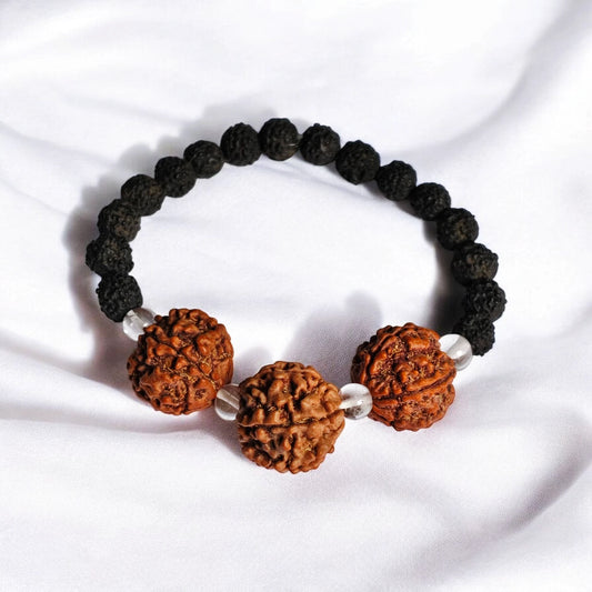 Nepali 6 Mukhi Rudraksha Customized Bracelet