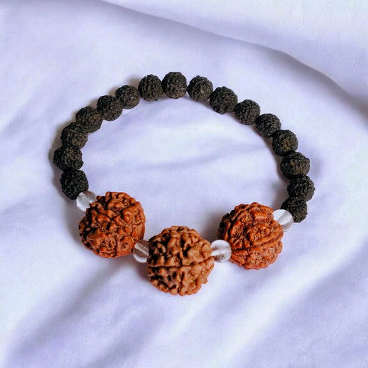 Nepali 6 Mukhi Rudraksha Customized Bracelet