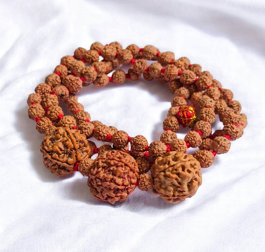 Nepali 5 6 7 Mukhi Rudraksha Combination Mala