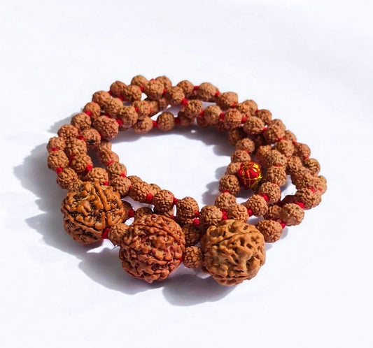 Nepali 5 6 7 Mukhi Rudraksha Combination Mala