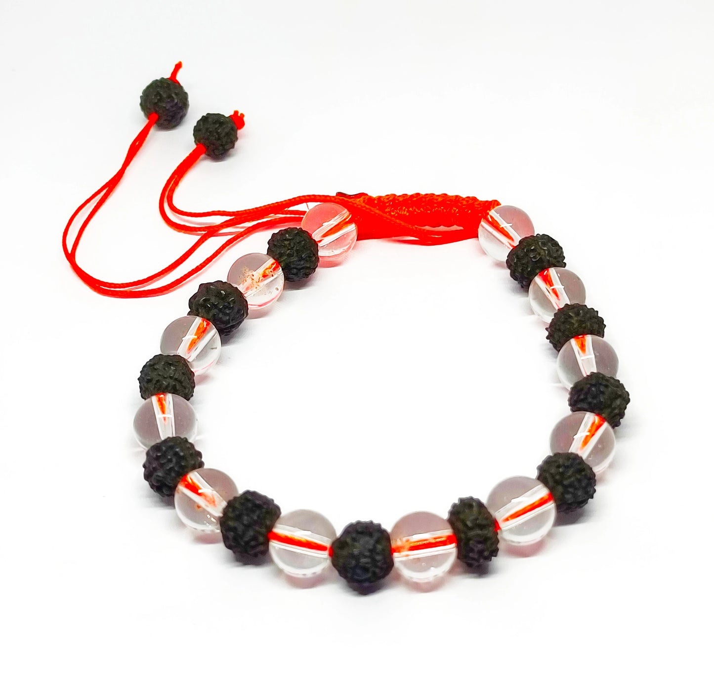 Sphatik Rudraksha Combination Bracelet