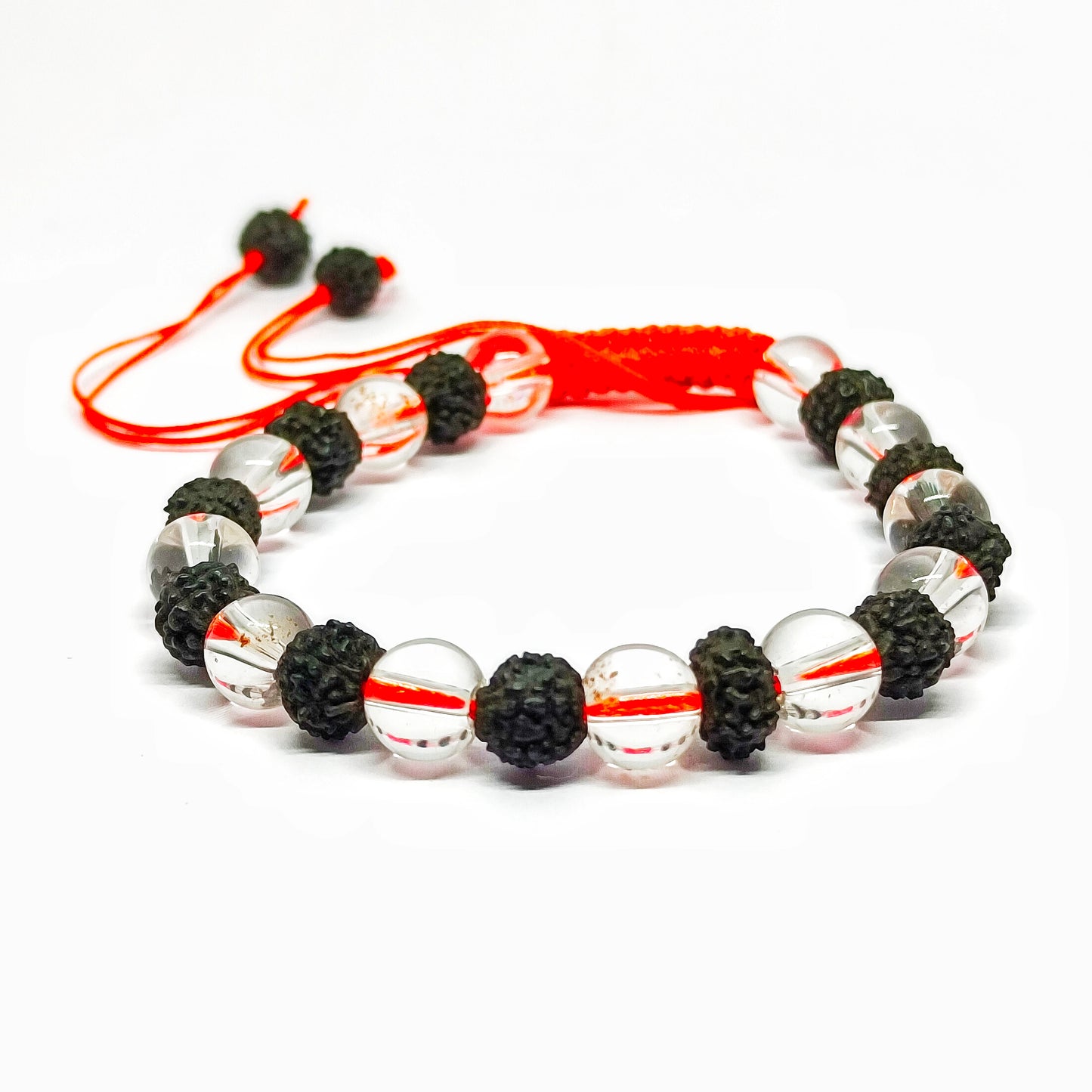 Sphatik Rudraksha Combination Bracelet