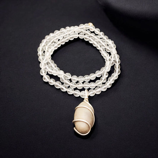 Narmdeswar Shivling String With Sphatik Mala