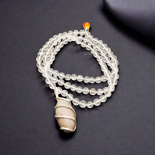 Narmdeswar Shivling String With Sphatik Mala