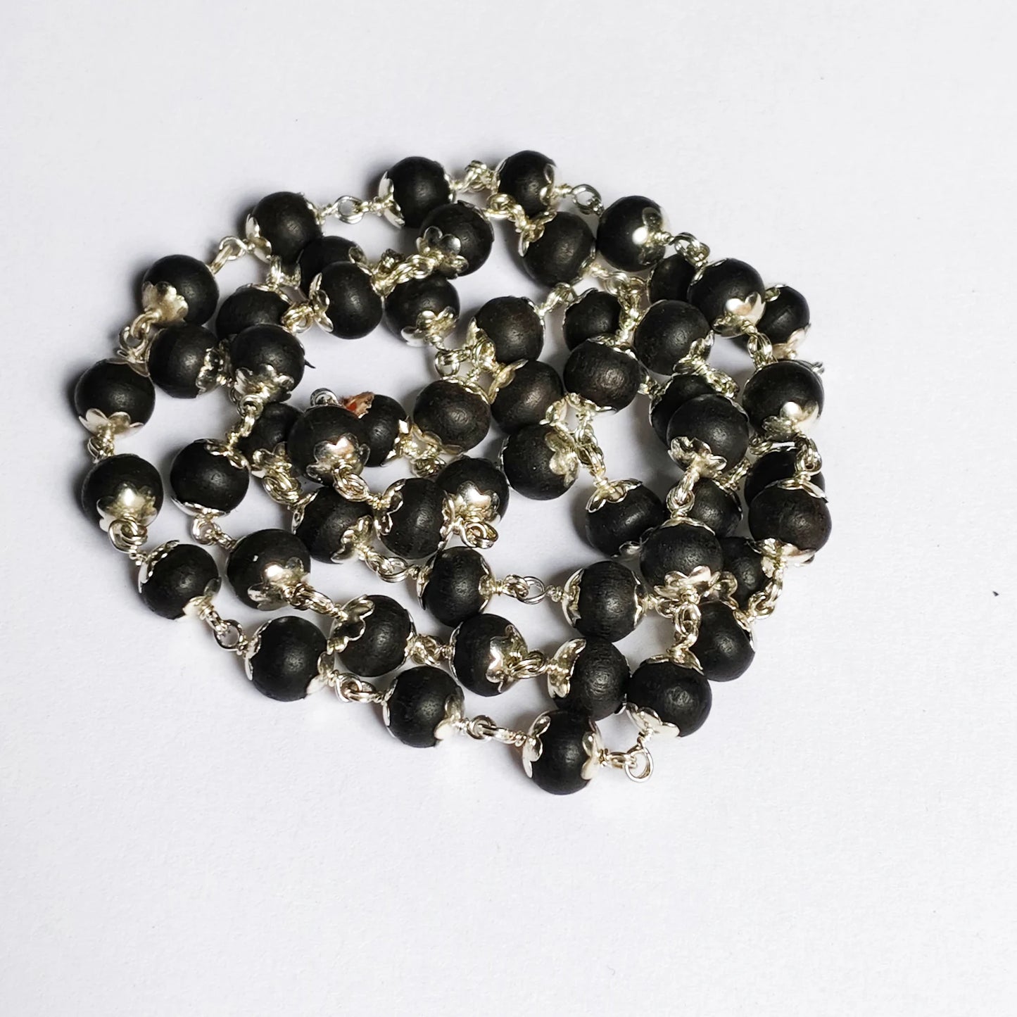 Karungli Mala With Silver