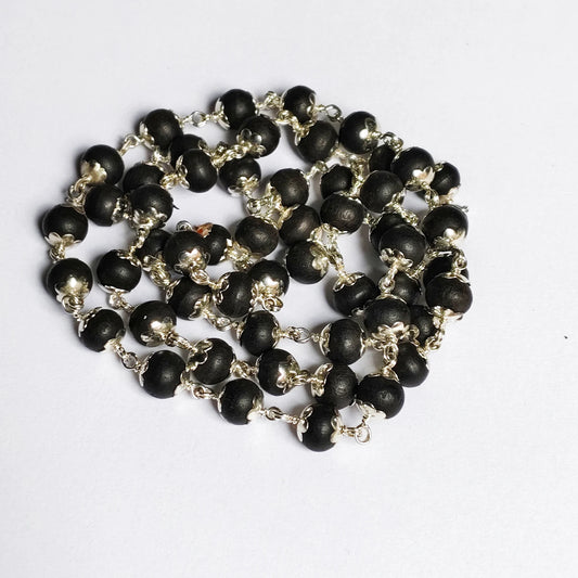 Karungli Mala With Silver