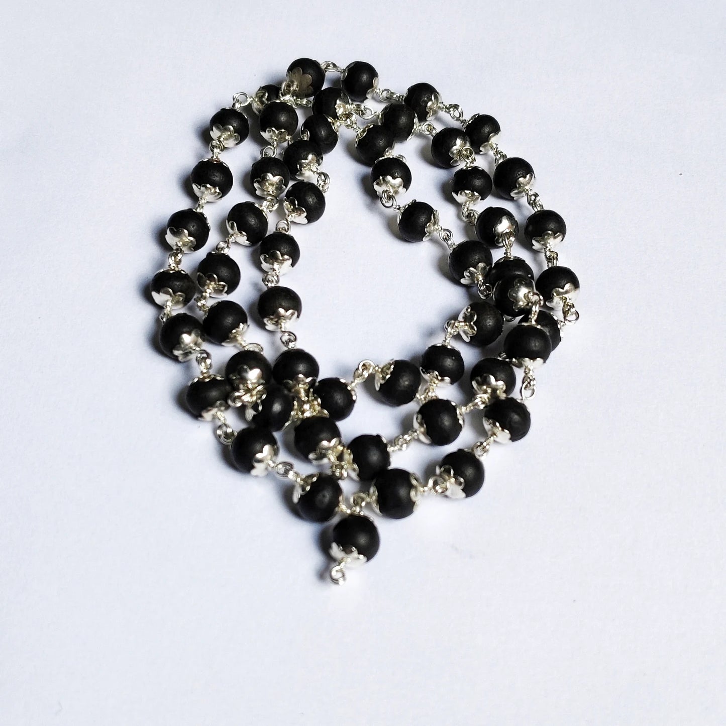 Karungli Mala With Silver