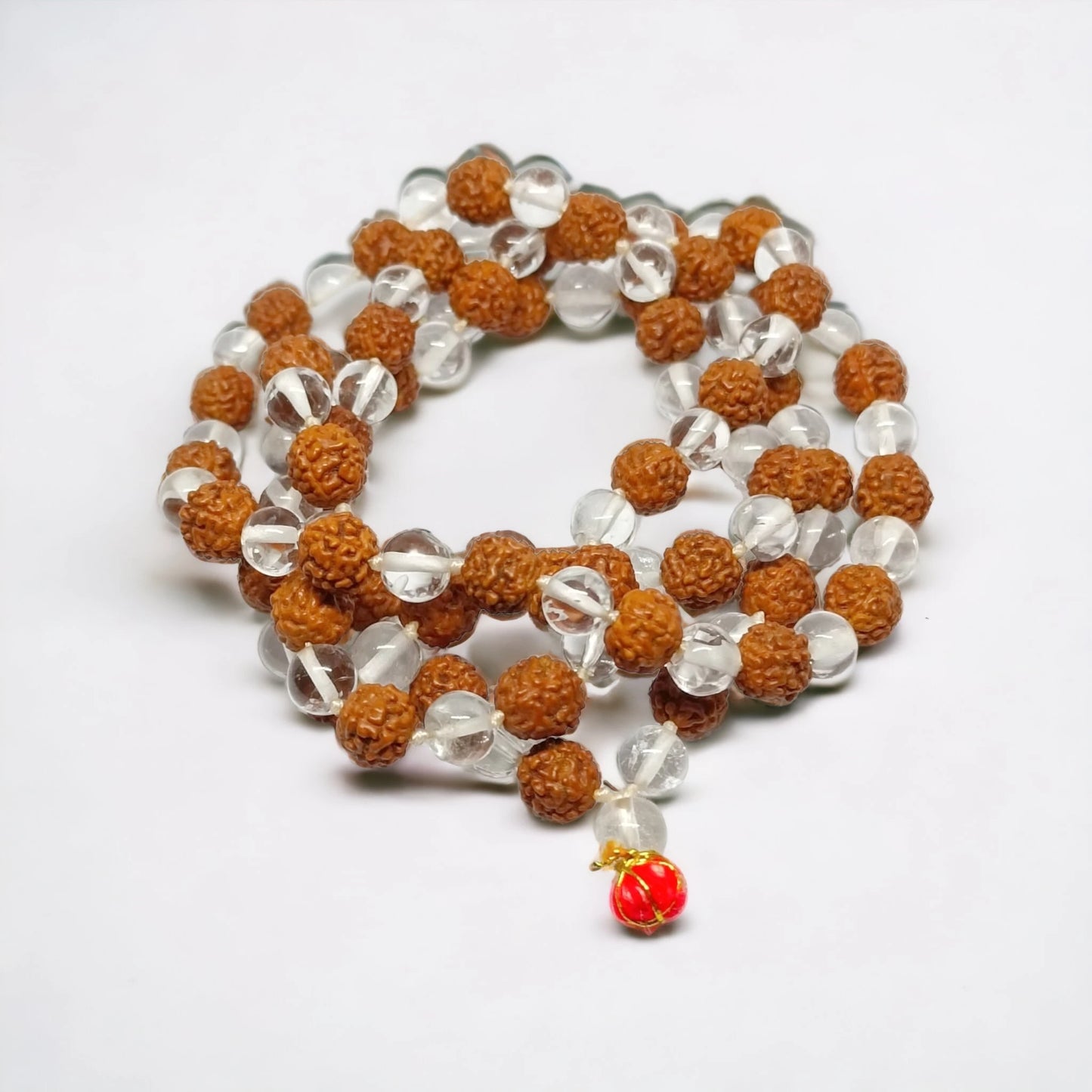 Rudraksha Sphatik Combination Mala