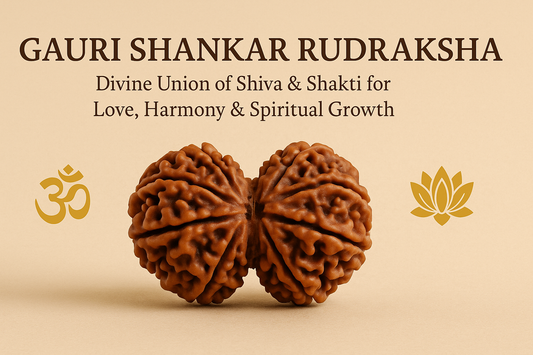 Gauri Shankar Rudraksha – Divine Union of Shiva &amp; Shakti for Love, Harmony &amp; Spiritual Growth