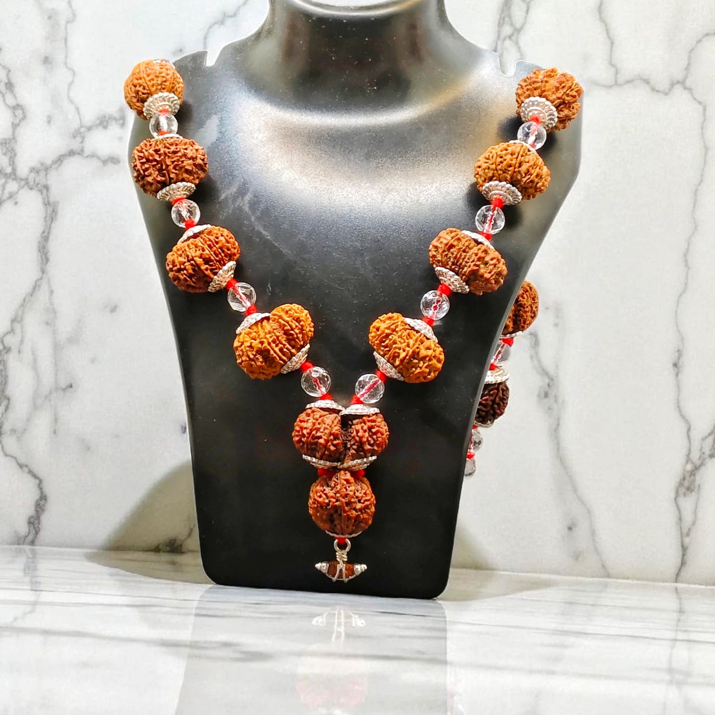 Premium Quality Nepali Siddh Mala With Sphatik Quartz
