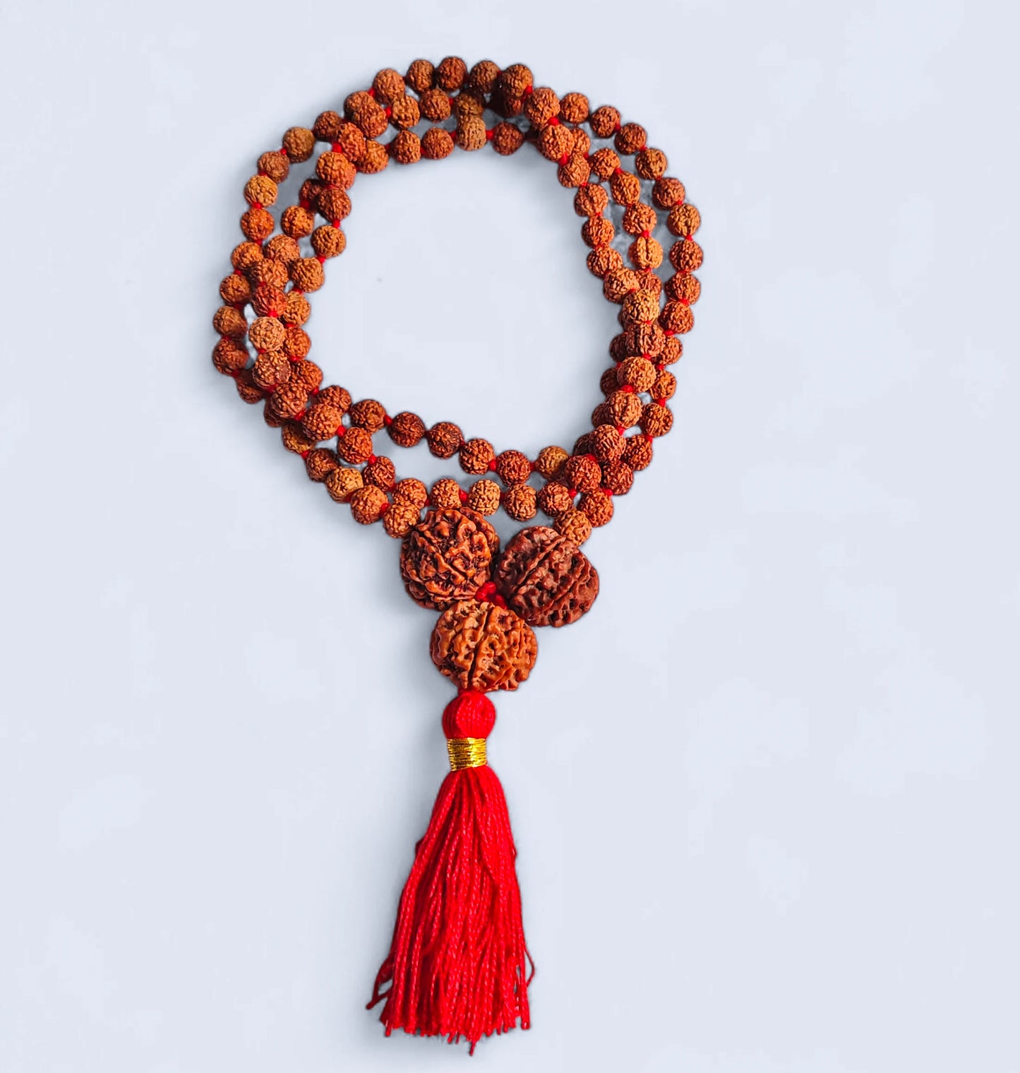 Nepali 5 6 7 Mukhi Rudraksha String With Punchmukhi Rudraksha Mala