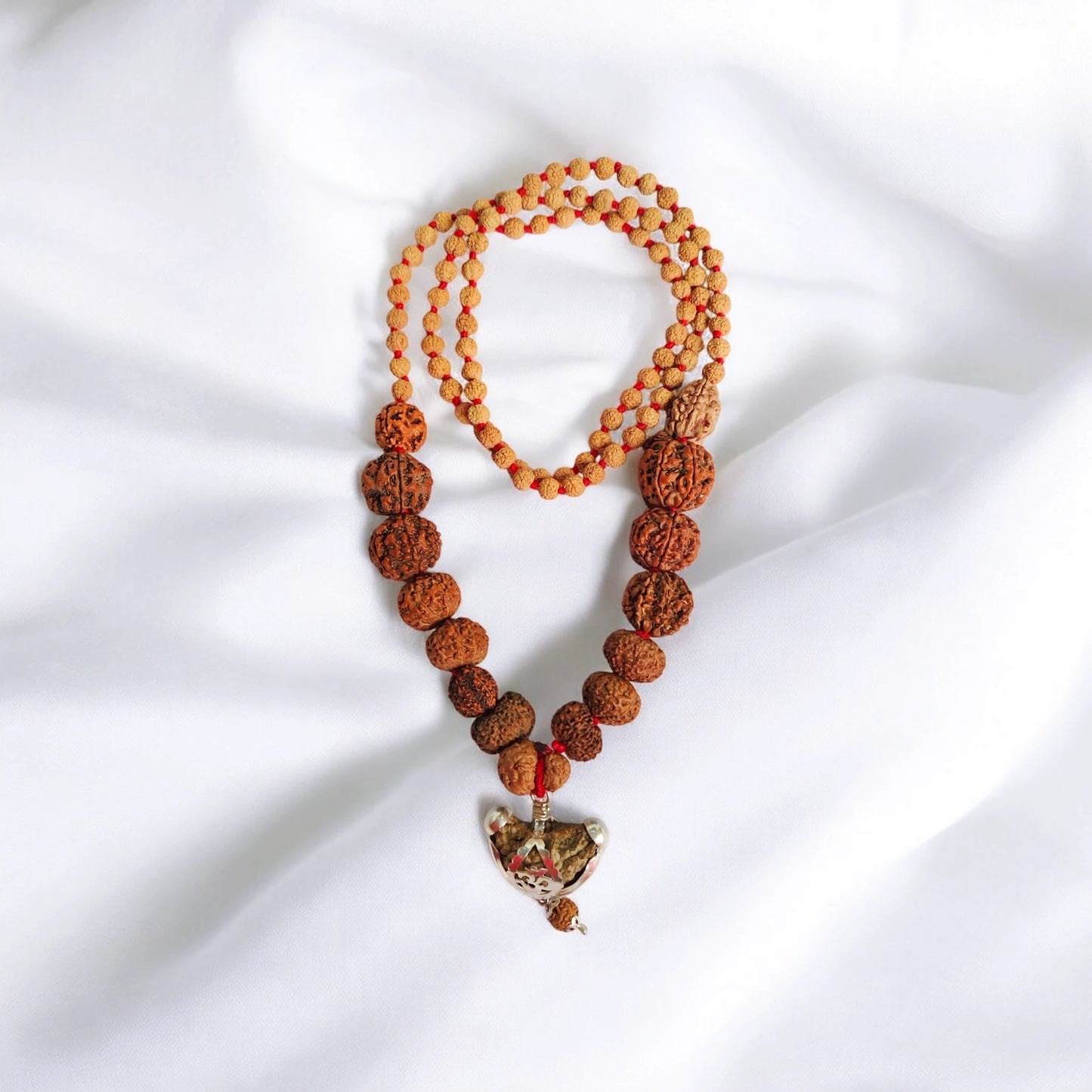 Premium Quality Original Siddh Mala 1-14mukhi Ganesh And Gaurishankar Indonesian And Nepali Mix