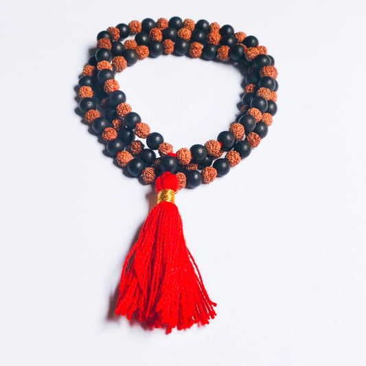 Karungli Rudraksha combination Mala