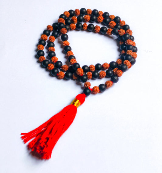 Karungli Rudraksha combination Mala