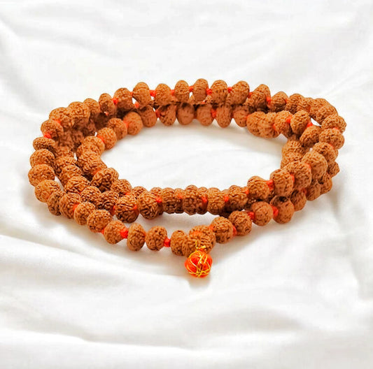 Indonesian 7 Mukhi Rudraksha Mala With Lab Certificate